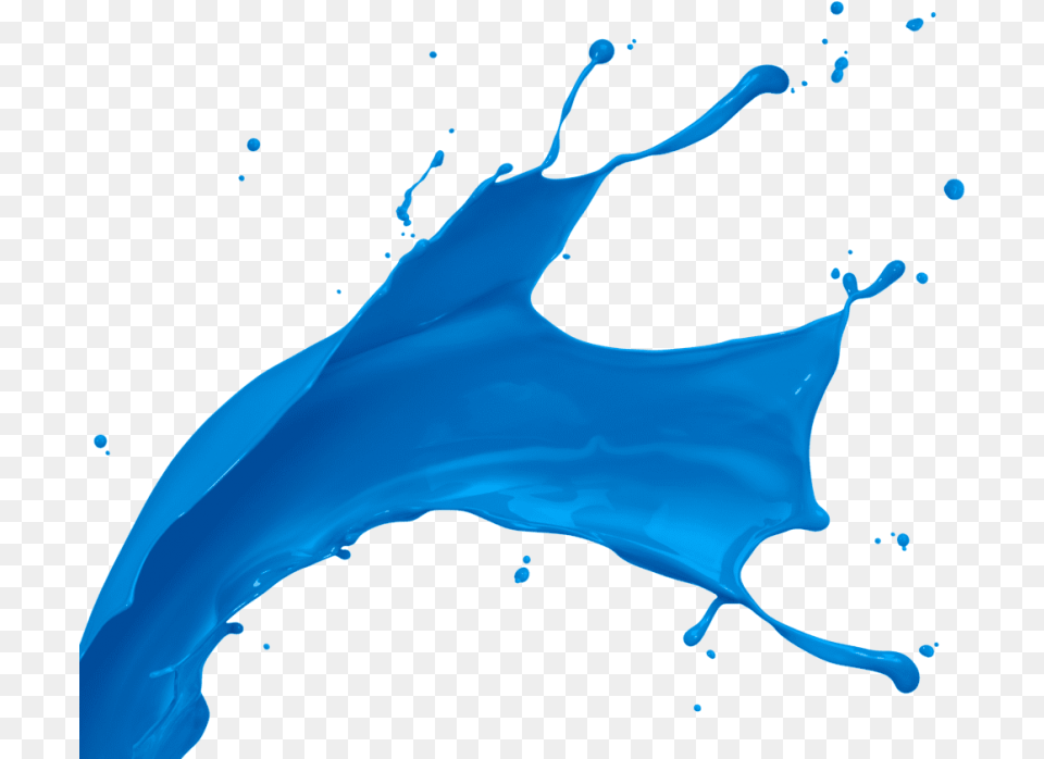 3d Paint Splash Transparent Cartoons Blue Paint Splash, Beverage, Milk, Animal, Fish Free Png