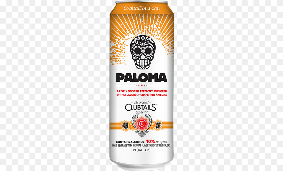 3d Paloma Copie Skull Colour In Mini Canvas, Advertisement, Alcohol, Beer, Beverage Png