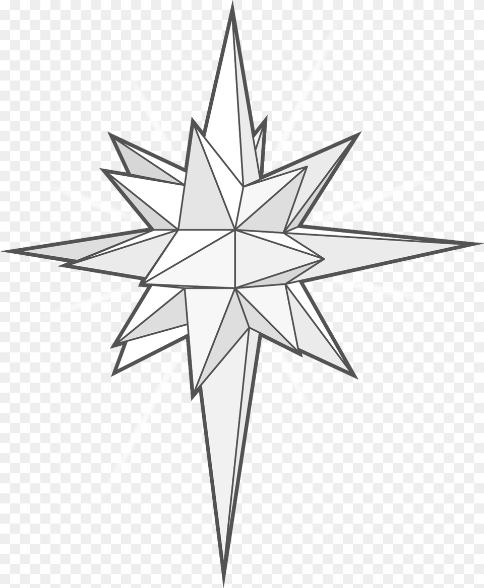 3d Paper Star Patterns Star Of Bethlehem Drawing, Cross, Symbol, Star Symbol Png
