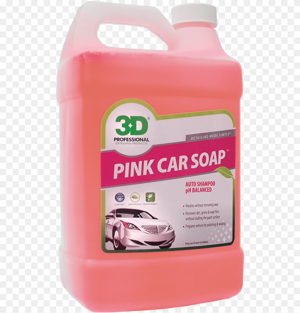 3d Pink Car Soap 128oz Foam Soap For Cars 3d, Transportation, Vehicle, Machine, Wheel Free Png Download