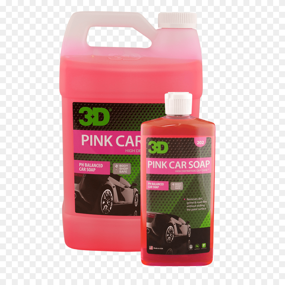 3d Pink Car Soap Transparent Car Wash Pink Foam, Bottle, Transportation, Vehicle, Machine Png Image