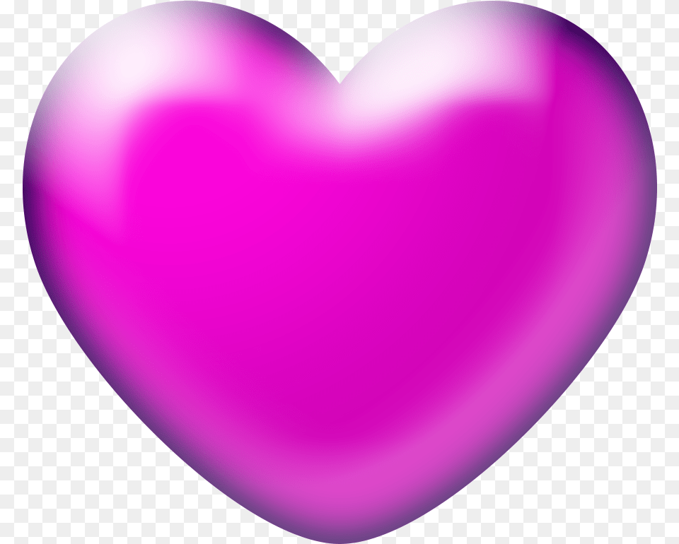 3d Pink Heart Clipart Blue Heart, Purple, Balloon, Astronomy, Moon Free Png