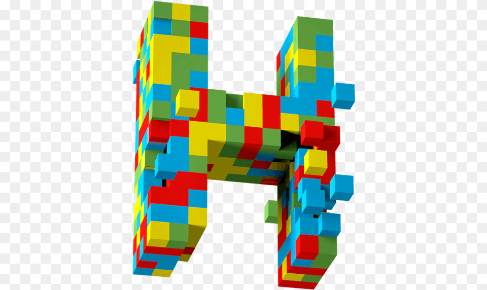 3d Pixel Font Graphic Design, Toy Png Image