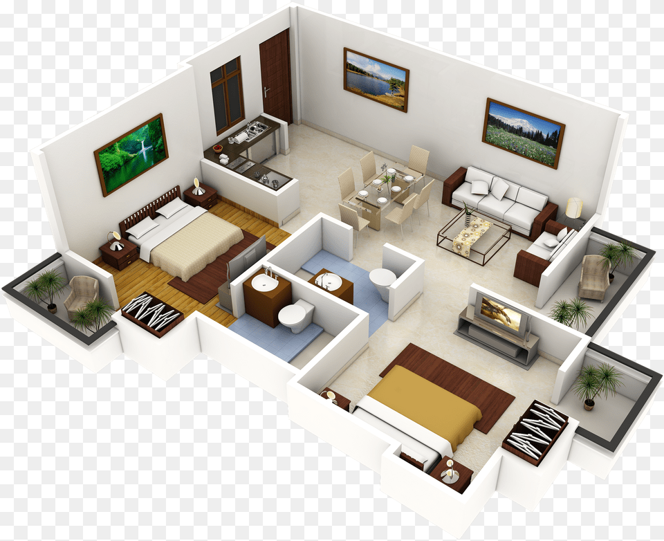 3d Plan Interior Design, Architecture, Room, Living Room, Indoors Png Image