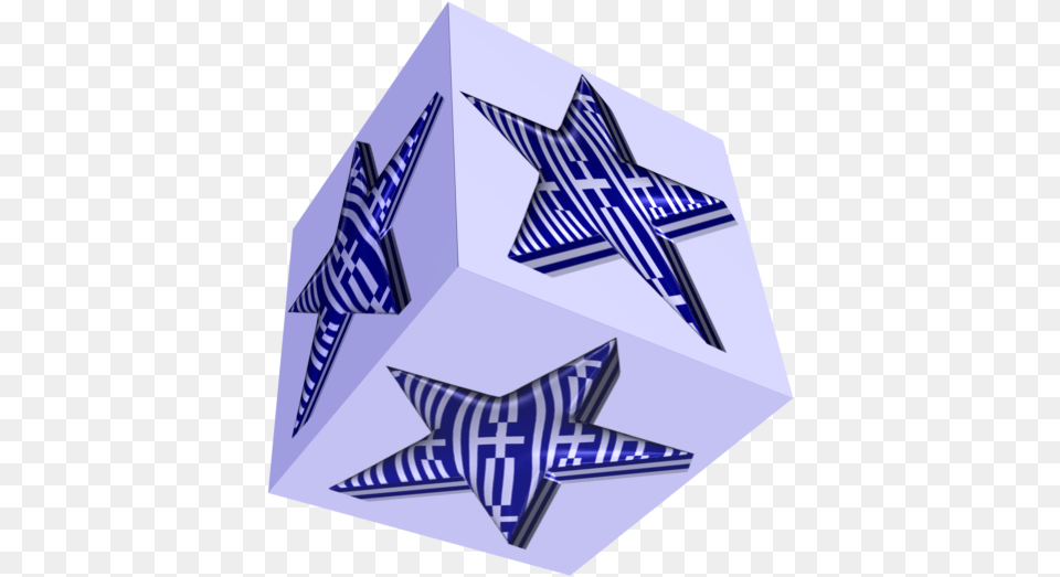 3d Plastic Greek Cube Cubo 3d Transparent Gif, Star Symbol, Symbol, Blade, Dagger Png