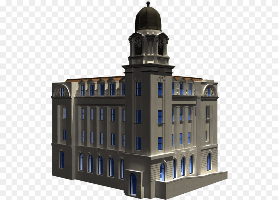 3d Post Office Clipart Chteau, Clock Tower, Architecture, Tower, Building Png