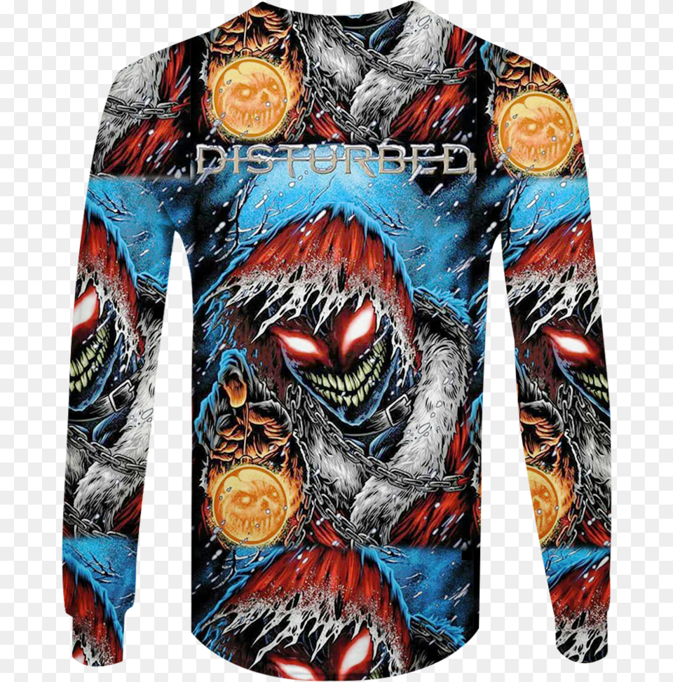 3d Print Disturbed Rock Band Long Sleeve Thing, Clothing, Long Sleeve, T-shirt, Shirt Png