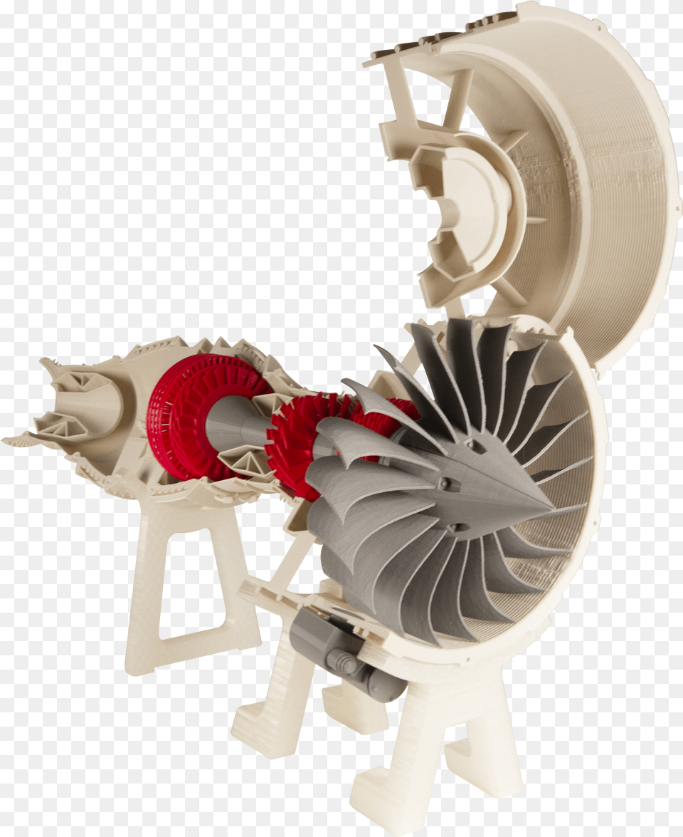 3d Printed Jet Engine Makerbot, Machine, Motor, Coil, Rotor Free Png