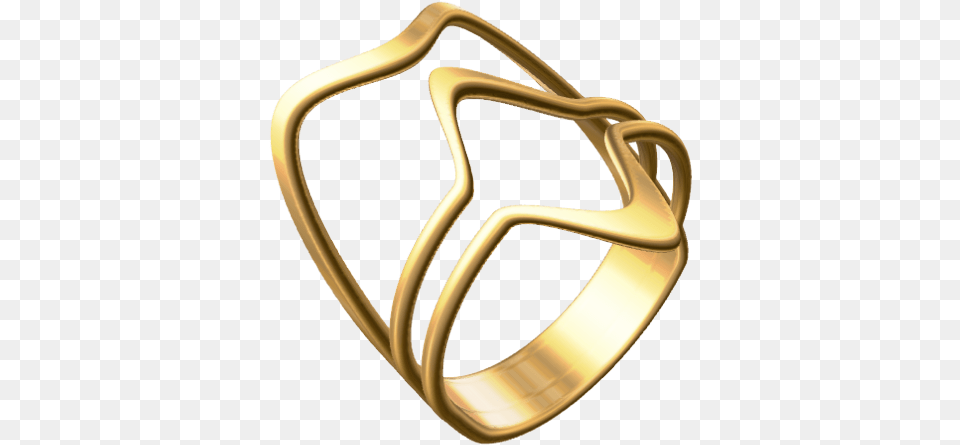 3d Printed Jewelry, Accessories, Gold, Ring, Smoke Pipe Free Png Download