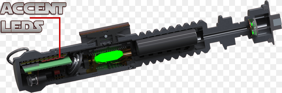 3d Printed Lightsaber With Electronics, Firearm, Gun, Weapon, Rifle Png