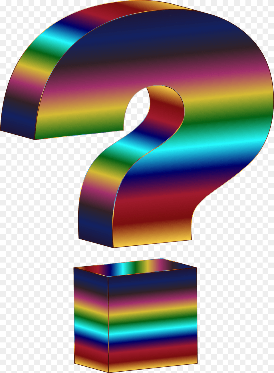 3d Question Mark Colorful Question Marks Transparent, Art, Graphics, Number, Symbol Png Image
