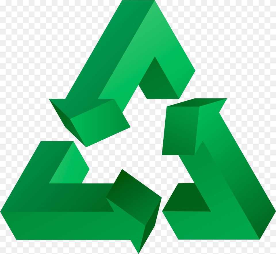 3d Recycle Transparent Image 3d Images In, Recycling Symbol, Symbol, Green Free Png Download