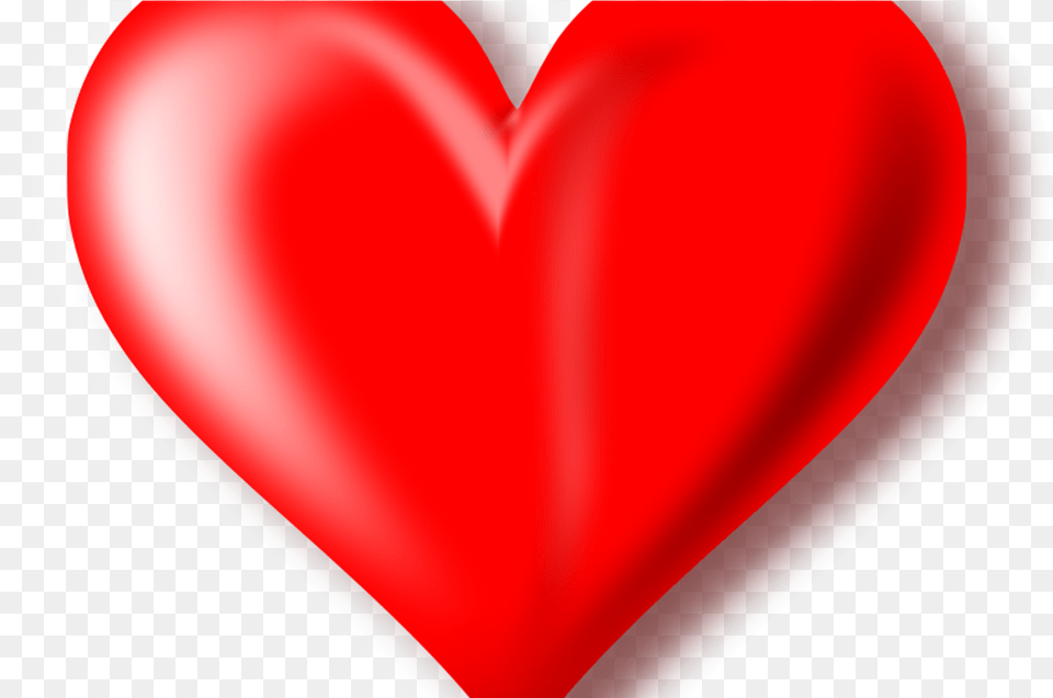 3d Red Heart Transparent Background Mart Heart, Balloon Png Image