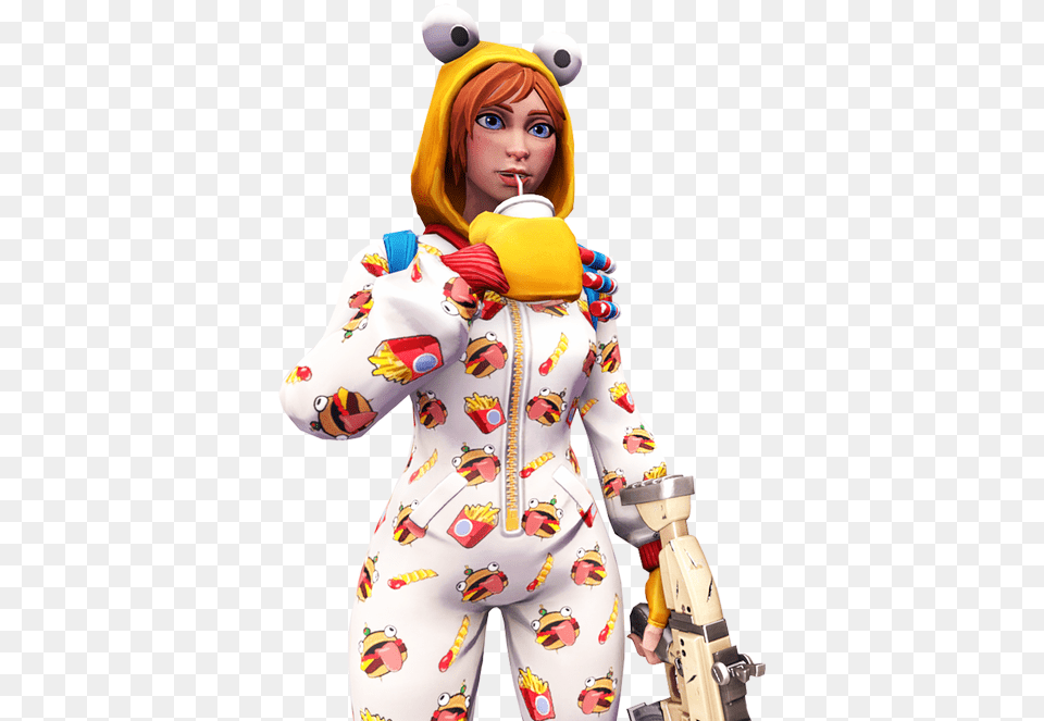 3d Render Of The Onesie Skin For Anyone To Use Fortnite Onesie Skin, Adult, Female, Person, Woman Free Png Download