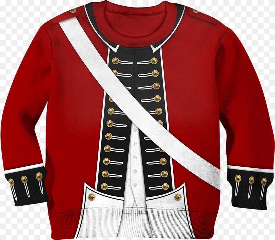 3d Revolutionary War Uniform Kid Full Print Hoodie Revolutionary War Shirt, Clothing, Coat, Jacket, Weapon Free Transparent Png