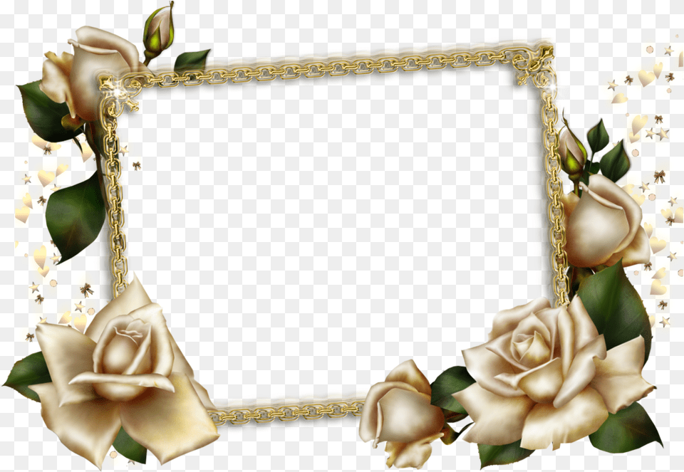 3d Rose Frame Element Psd, Flower, Plant, Bronze, Accessories Png