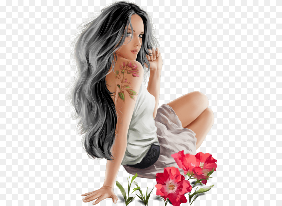 3d Sexy Girl, Flower Bouquet, Plant, Flower Arrangement, Flower Free Transparent Png
