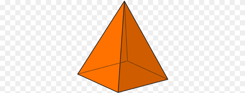 3d Shape Square Pyramid, Triangle Free Png