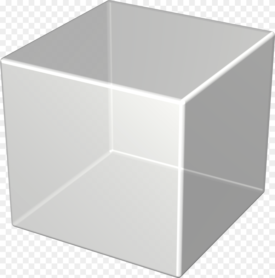 3d Silver Cube Photo Transparent Box Transparent Background, Mailbox, Pottery, Jar, Cardboard Free Png