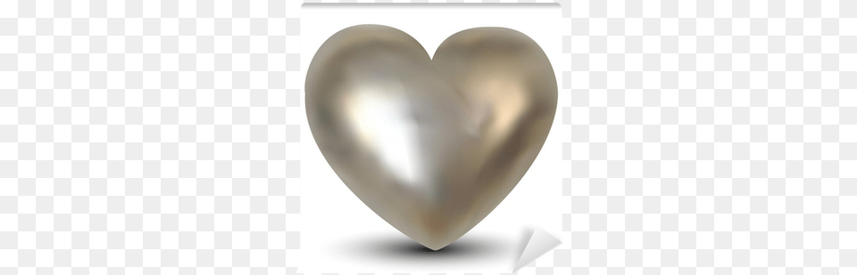 3d Silver Heart Wall Mural U2022 Pixers We Live To Change Solid, Accessories, Jewelry, Clothing, Hardhat Png