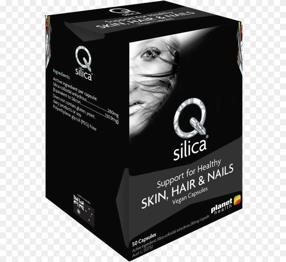 3d Skin Hair Amp Nails Capsules Q Silica Colloidal Silica Capsules, Box, Adult, Person, Female Free Png