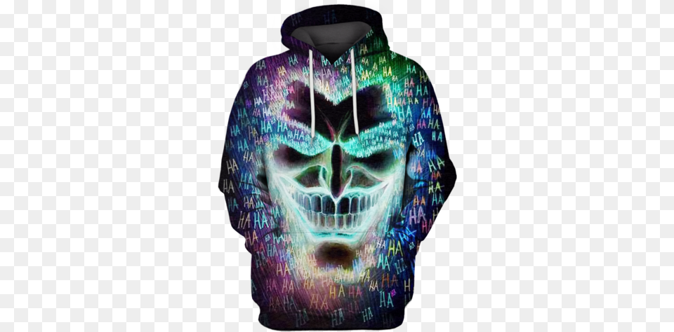 3d Skull Hoodie Hoodie, Clothing, Knitwear, Sweater, Sweatshirt Free Png Download