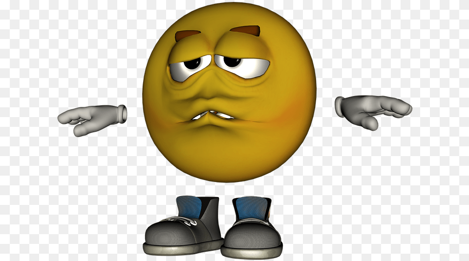 3d Smiley Face With Shoes, Baby, Person, Head Free Png