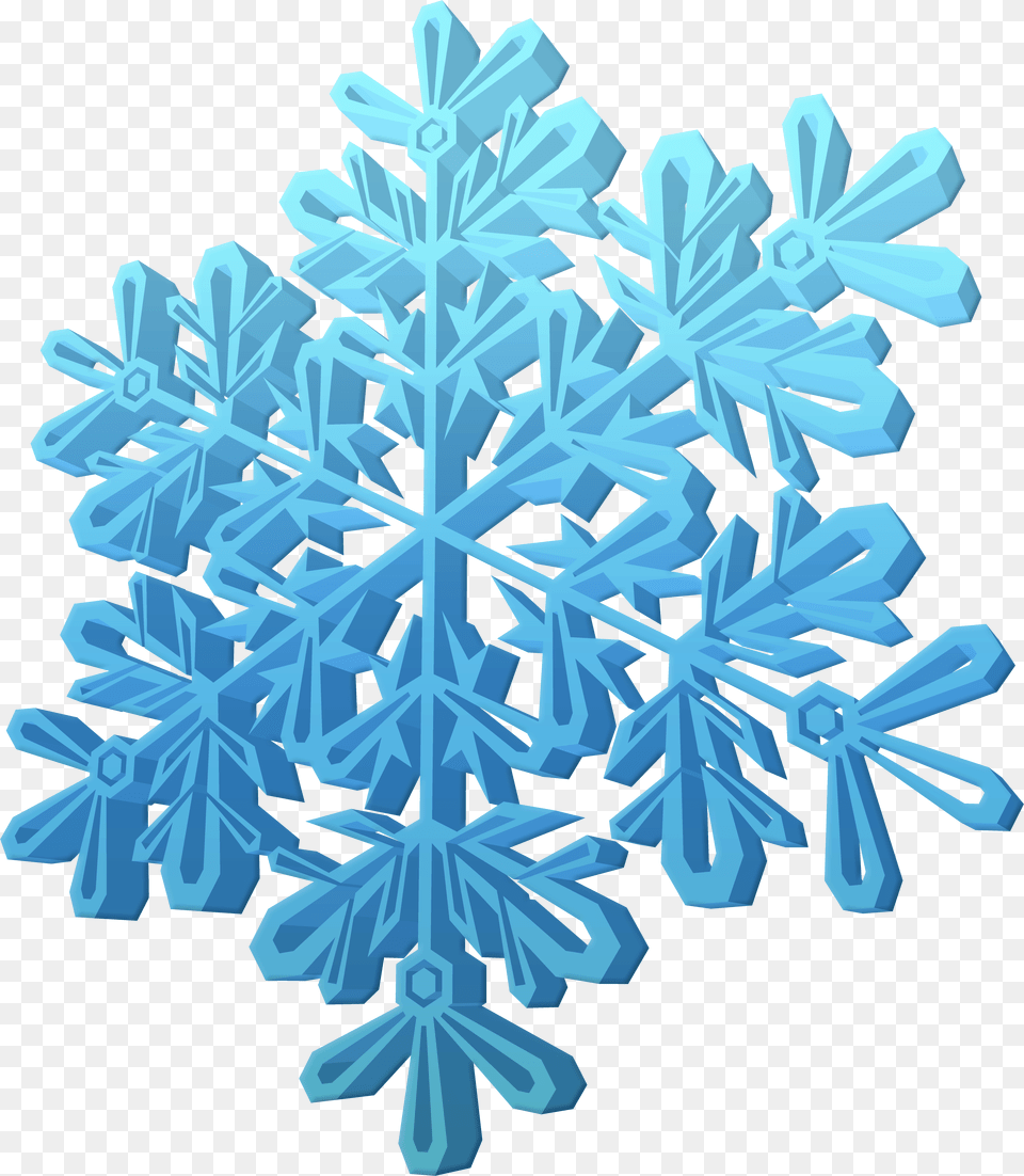 3d Snowflake Graphic, Nature, Outdoors, Snow, Cross Free Png Download