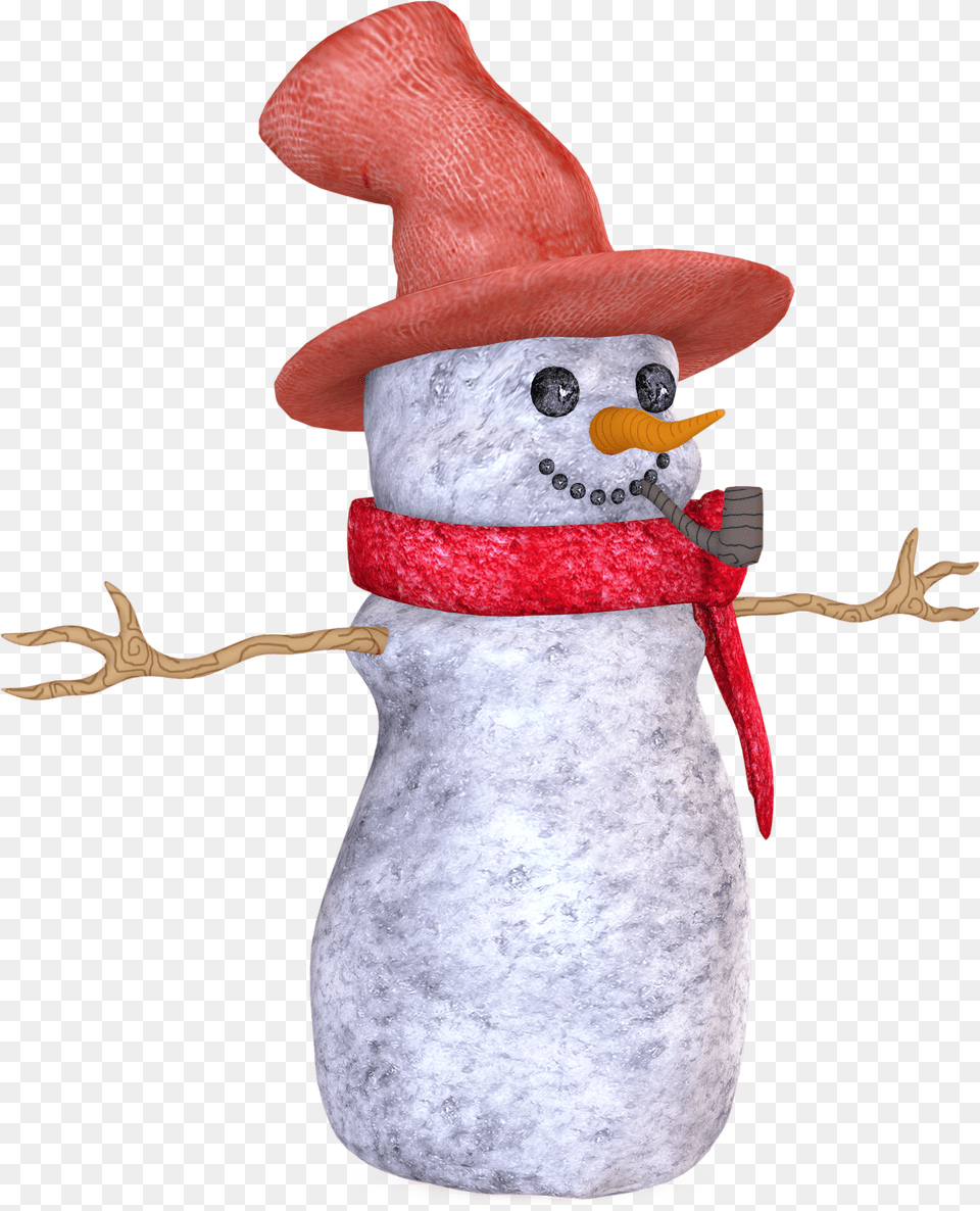 3d Snowman Clipart Snowman, Nature, Outdoors, Winter, Snow Png Image