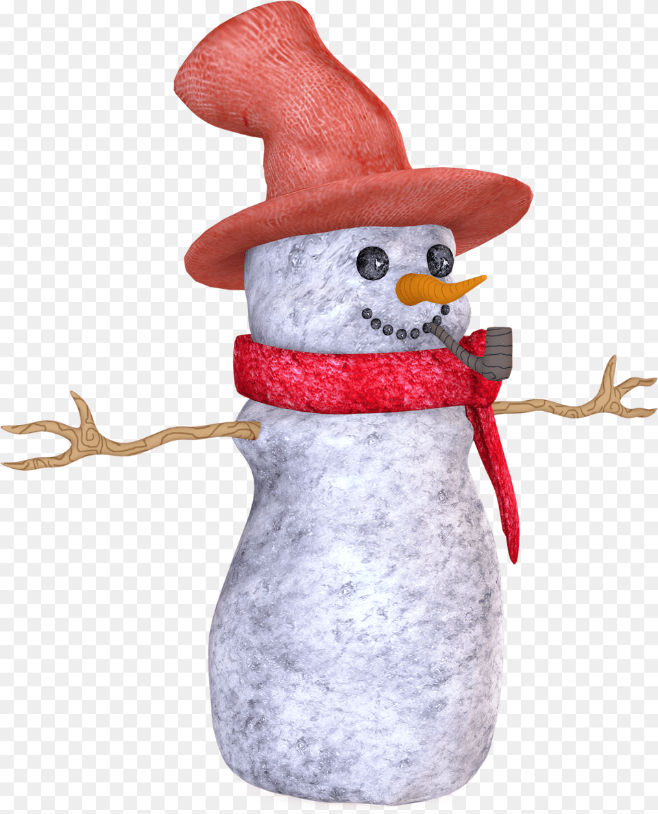 3d Snowman Clipart Snowman, Nature, Outdoors, Winter, Snow Free Transparent Png