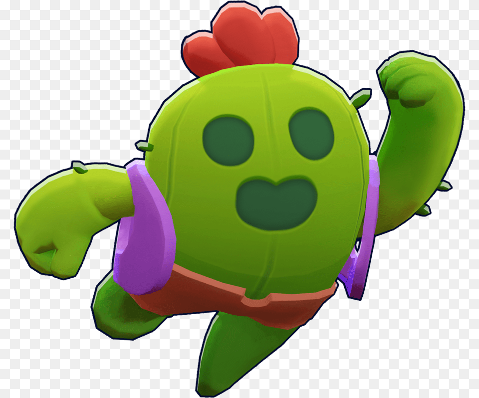 3d Spike Brawl Stars Spike, Toy, Plush Png Image