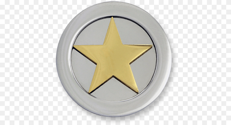 3d Star Stainless Steel Gold Plated Emblem, Symbol, Star Symbol Png Image