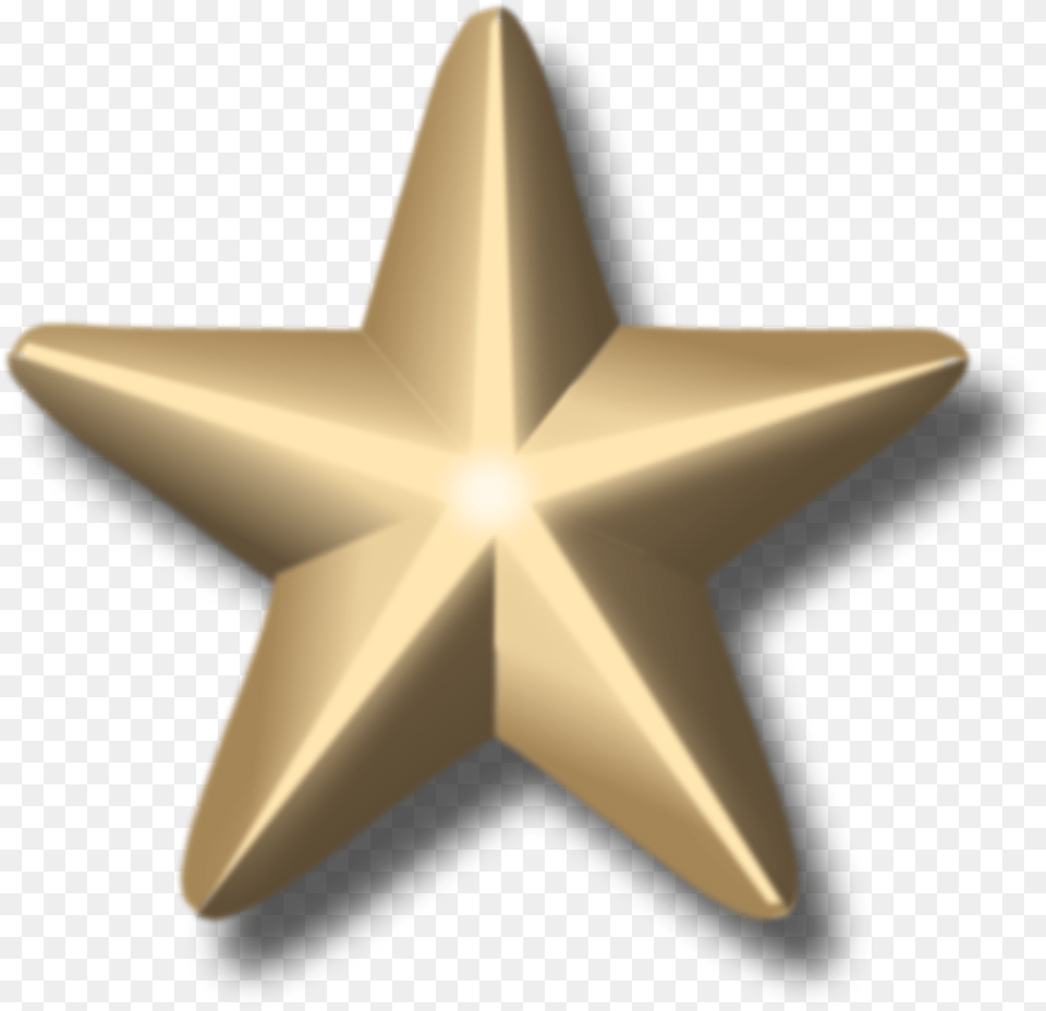3d Stars 3 Military Gold Star, Star Symbol, Symbol, Rocket, Weapon Png Image