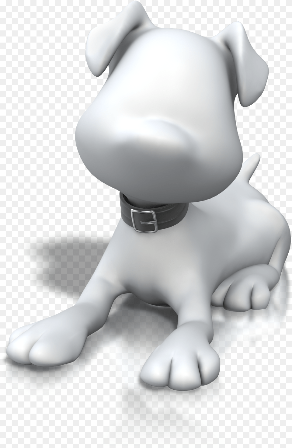 3d Stick Figure Clip Art 3d White Dog, Baby, Person, Figurine Free Png Download