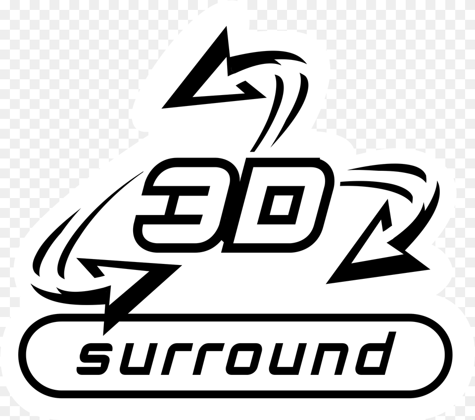 3d Surround Logo, Text, Dynamite, Weapon Free Transparent Png