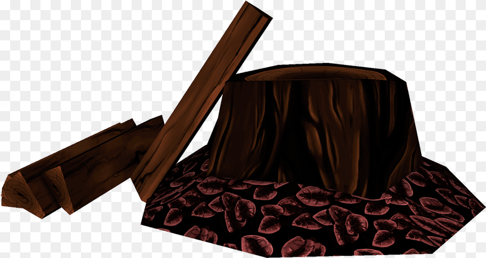 3d Tree Stump Model Created For Part Of A Battle Arena Hardwood, Wood, Velvet, Furniture, Bed Png