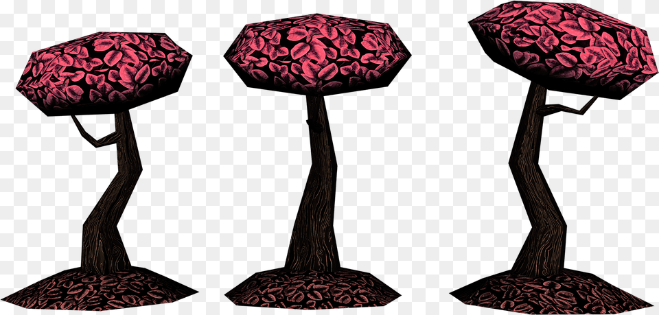 3d Trees Created For Part Of A Battle Arena Project, Cushion, Home Decor, Lamp, Fungus Free Transparent Png