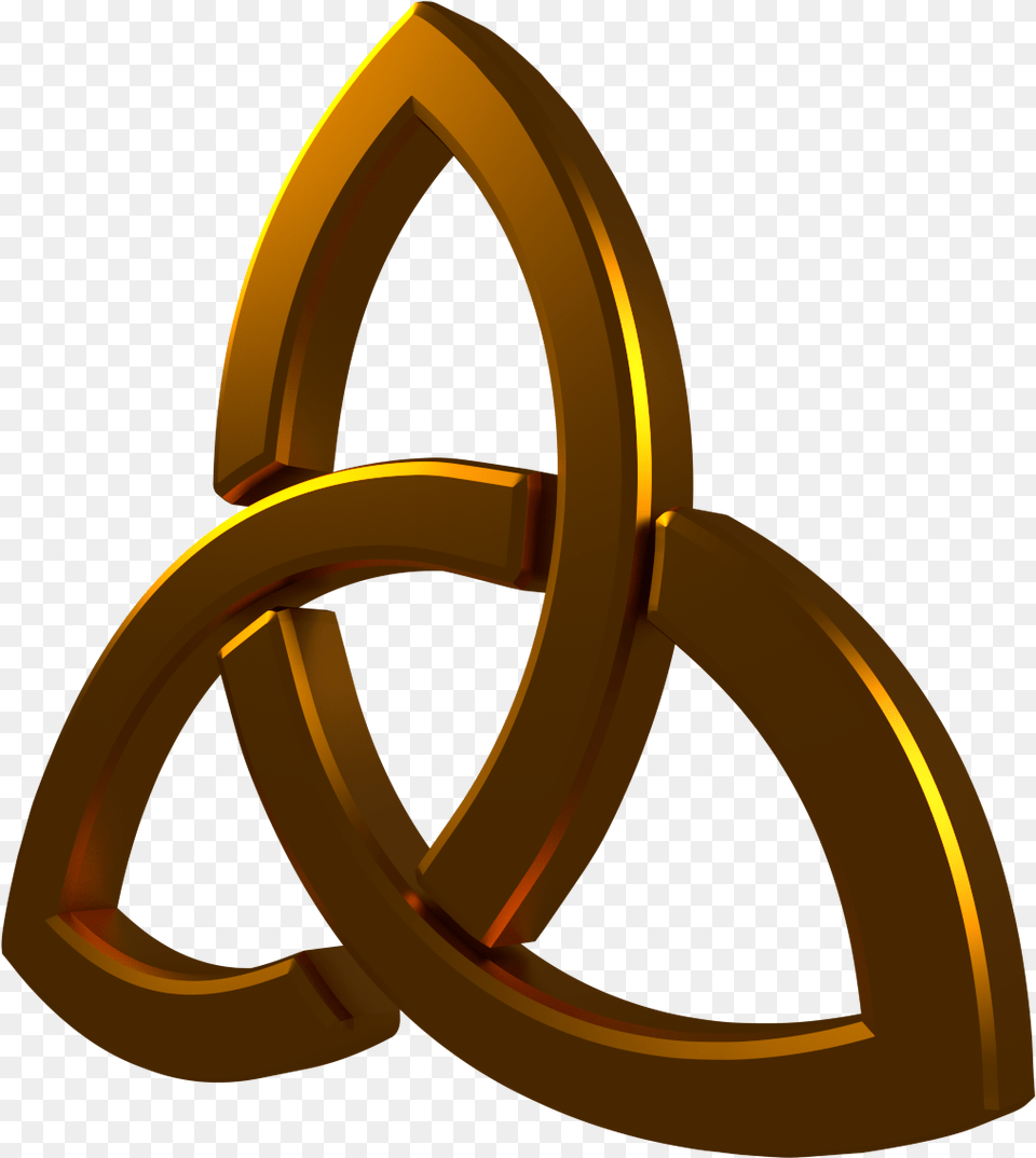 3d Trinity Symbol Celtic Symbol Celtic Symbol Trinity Holy Trinity Symbol, Gold, Accessories, Jewelry, Ring Free Transparent Png