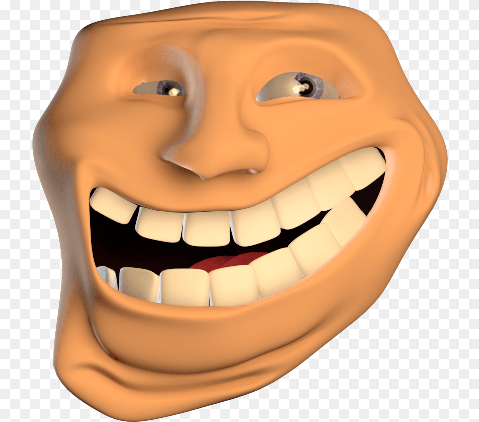 3d Troll Face, Body Part, Mouth, Person, Teeth Png