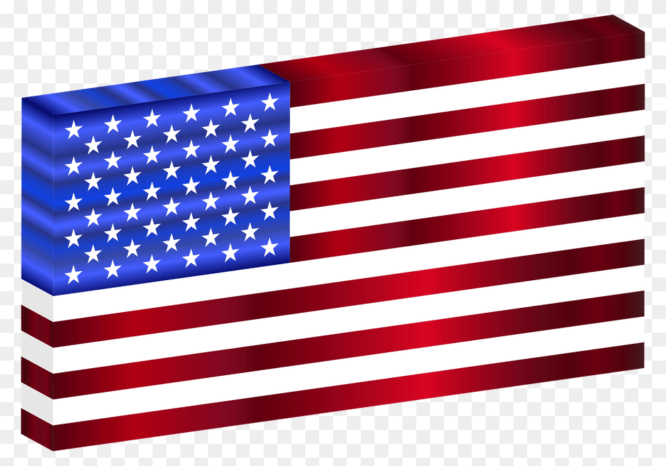 3d Us Flag Clipart, American Flag Free Png
