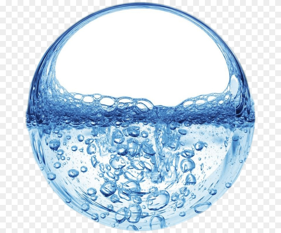 3d Water Ball, Sphere, Plate, Bubble Free Transparent Png