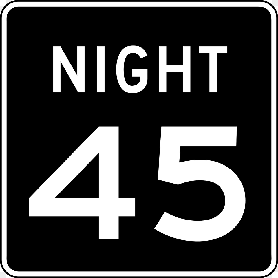 3p Night Speed Limit Plaque Clipart, Sign, Symbol, Road Sign, First Aid Png Image