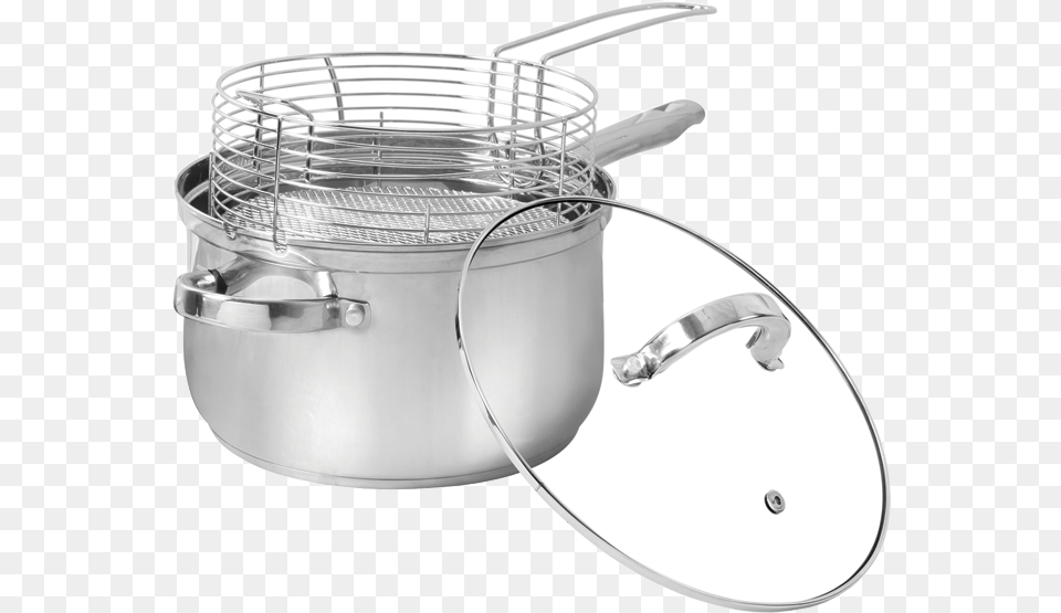3pc Oster Deep Fryer Settitle Silver, Cookware, Pot, Appliance, Device Png