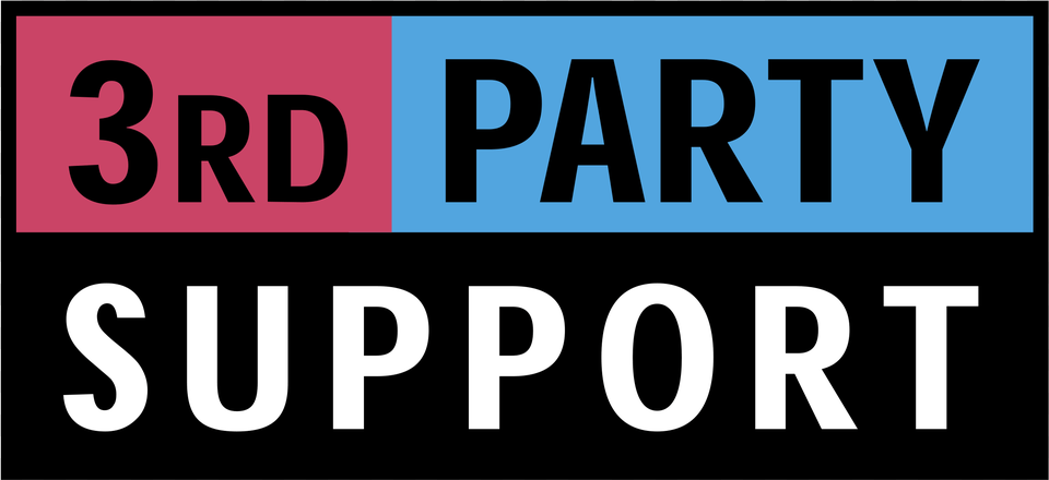 3rd Party Support Logo 3rd Party Logo, Text, Scoreboard, Symbol, Number Free Transparent Png