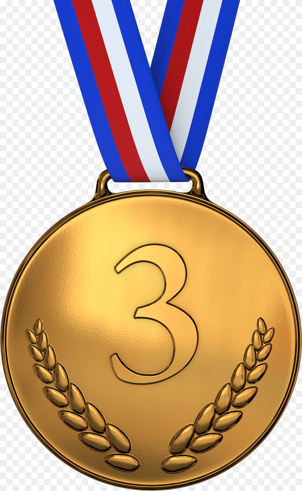 3rd Place Medal Clipart, Gold, Gold Medal, Trophy, Accessories Free Png