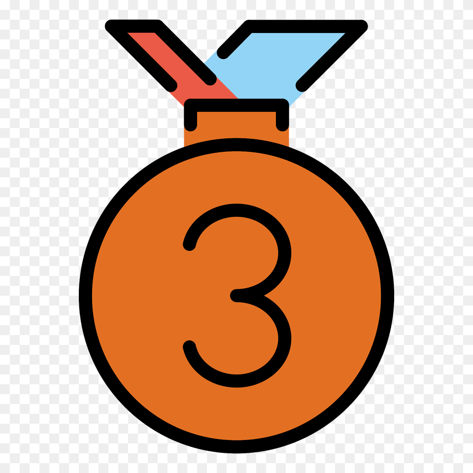 3rd Place Medal Emoji Clipart, Text, Number, Symbol Free Transparent Png