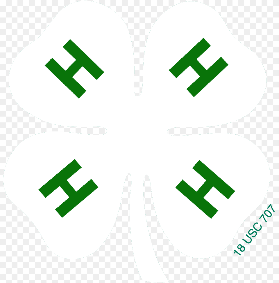 4 H Logo White, First Aid, Recycling Symbol, Symbol Png Image