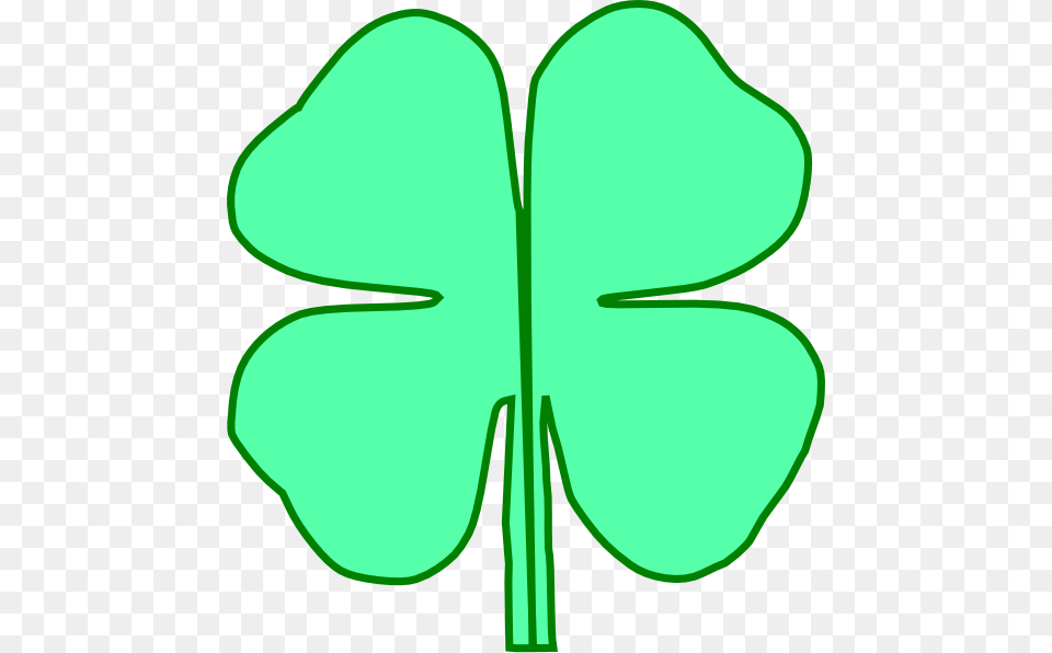 4 Leaf Clover Divided In Half Clip Art, Green, Plant, Animal, Kangaroo Free Png