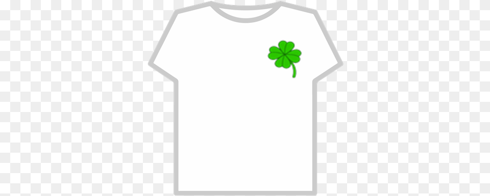 4 Leaf Clover Transparent Roblox T Shirt Roblox Logo, Clothing, T-shirt, Plant Free Png