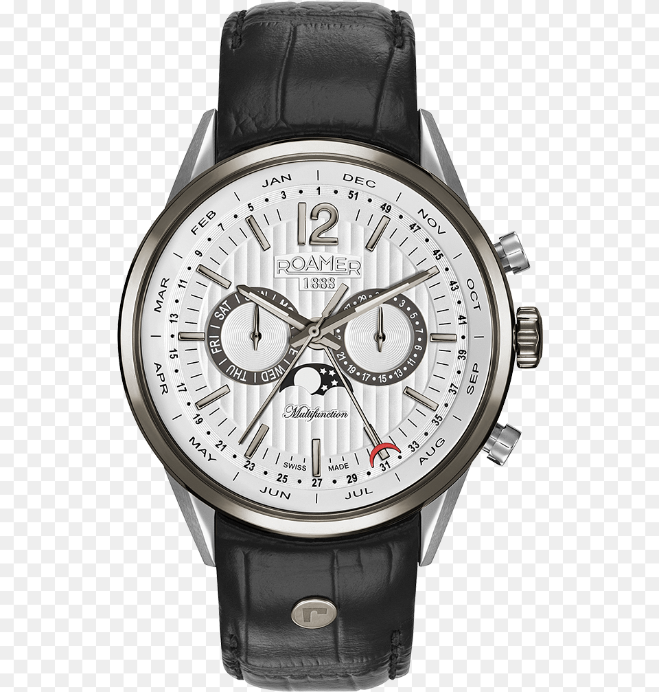 40 14 05 Mens Roamer Superior Business Multifunction Watch, Arm, Body Part, Person, Wristwatch Free Png Download